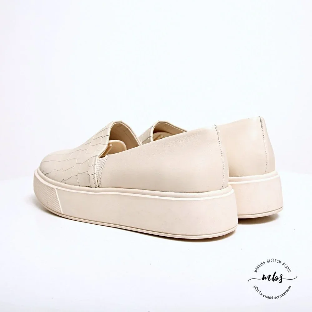 Vince Camuto Abbinna Leather‎ Platform Slip Ons